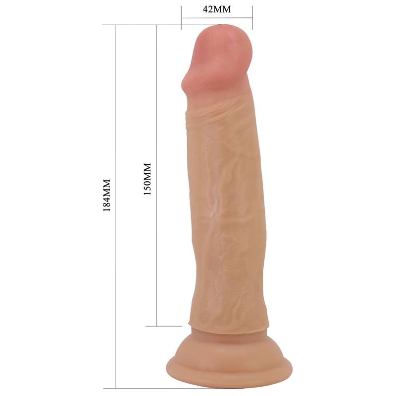 Sliding Skin Realistic Dildo 18.4 cm - secretsextoys.store
