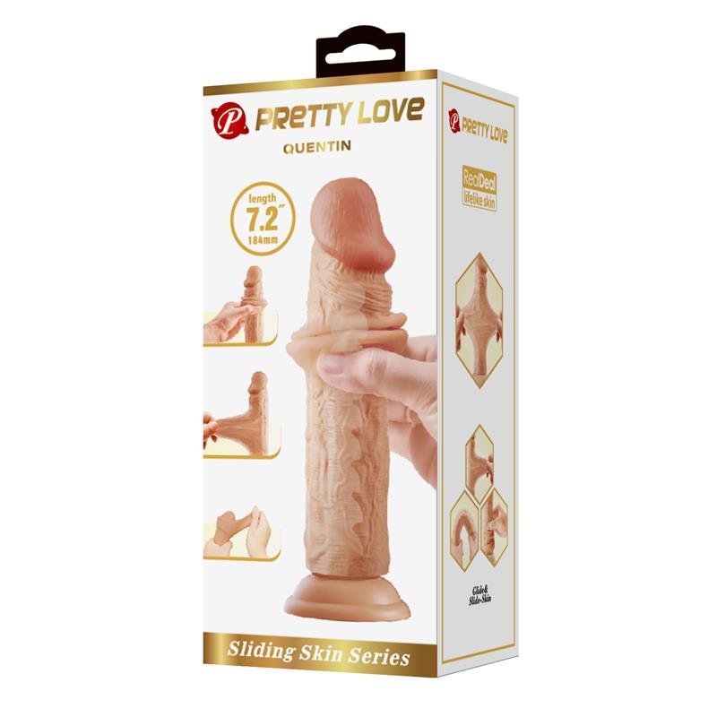 Sliding Skin Realistic Dildo 18.4 cm - secretsextoys.store