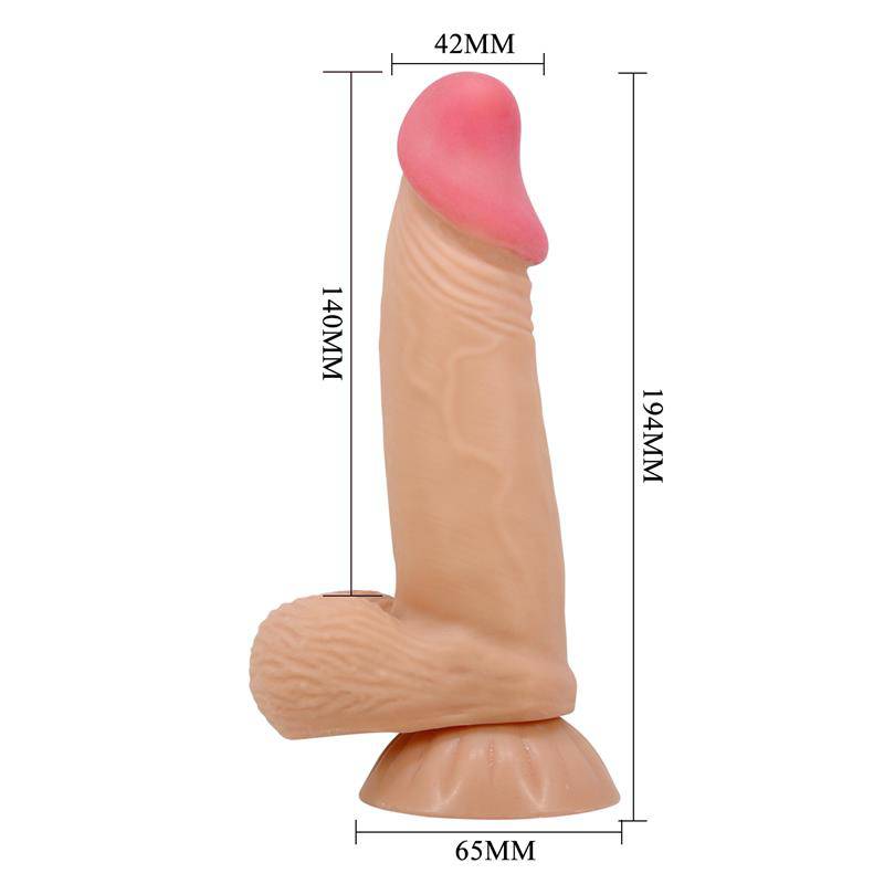 Sliding Skin Realistic Dildo 19.4 cm - secretsextoys.store