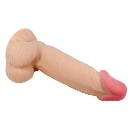 Sliding Skin Realistic Dildo 19.4 cm with lifelike veined texture