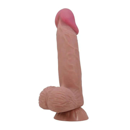 Sliding Skin Realistic Dildo 20.6 cm with lifelike texture and veined shaft for authentic solo pleasure.