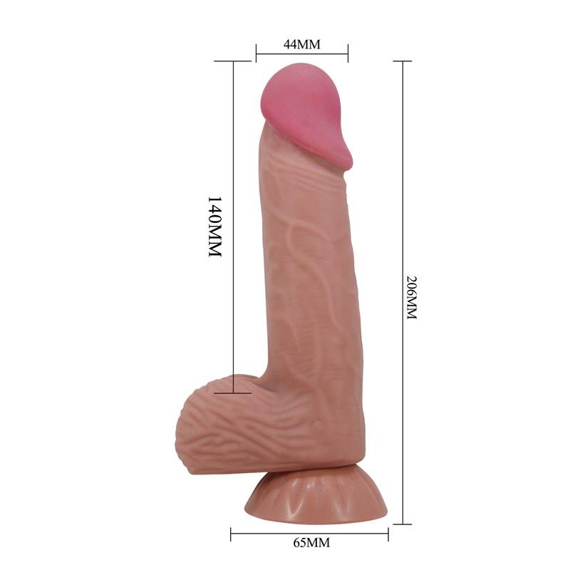 Sliding Skin Realistic Dildo 20.6 cm - secretsextoys.store