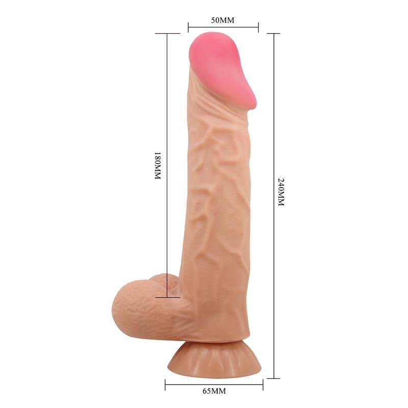 Sliding Skin Realistic Dildo 24 cm - secretsextoys.store