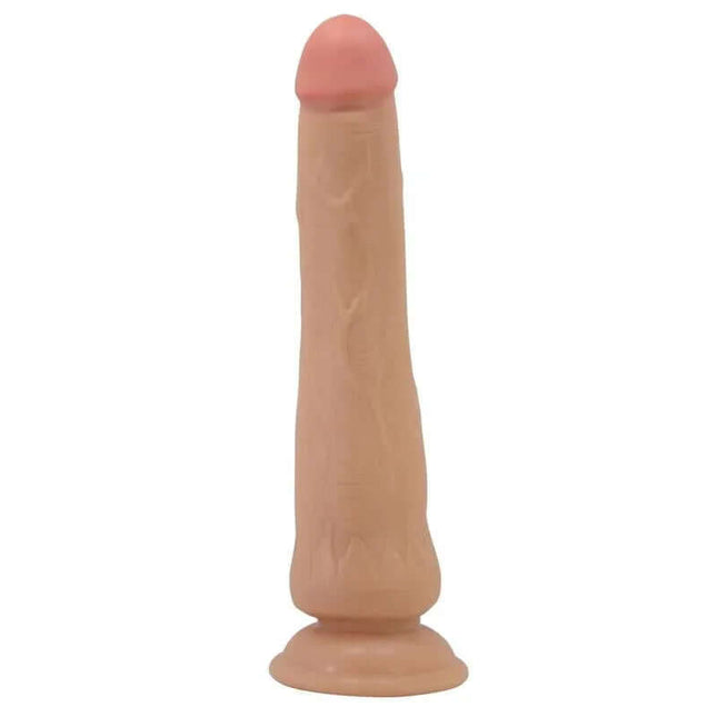 Sliding Skin Realistic Dildo 25 cm with lifelike texture and large head for enhanced pleasure.