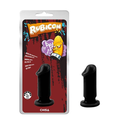 Small Black Butt Plug 9 x 3.3 cm pack and product display