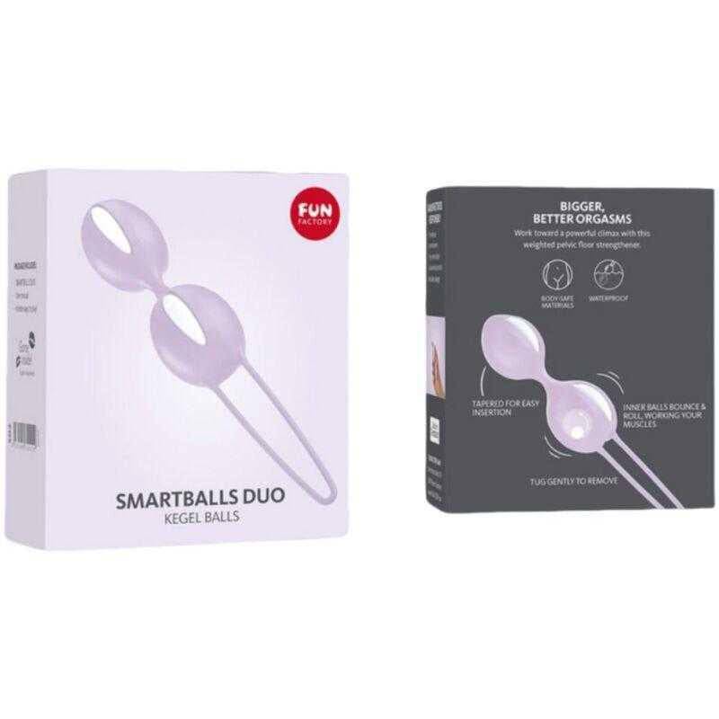 Smartballs duo Kegel Balls White/Pastel Lilac - secretsextoys.store