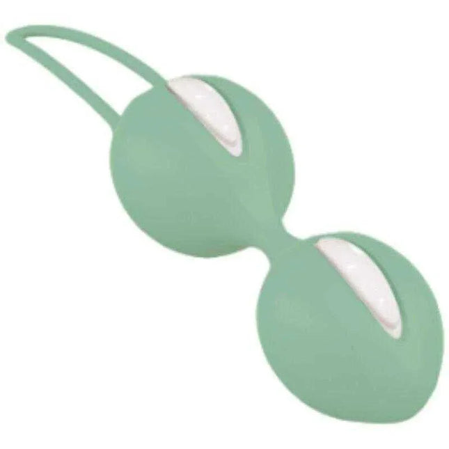 Smartballs duo Kegel Balls White/Pistachio silicone dual-ball design