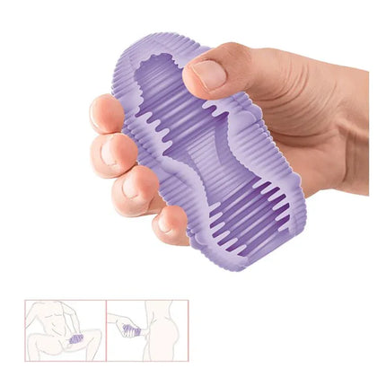 Smooth Stripes Cupid-X Masturbator Egg with phthalate-free texture for solo play