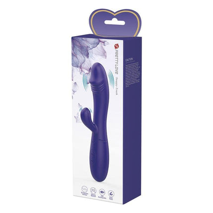 Snappy-Youth Rabbit Vibrator Dual Motor packaging box with image of purple vibrator.