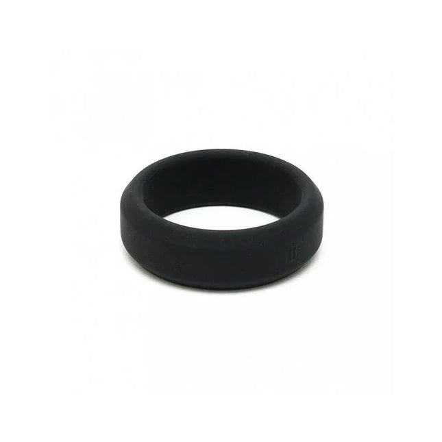 Soft flexible cock ring-Ø 57 MM black silicone ring for comfort and support