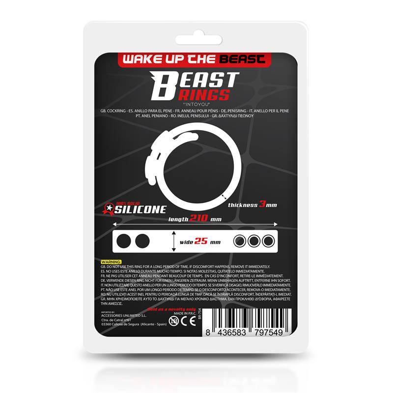 Solid Silicone Adjustable Strip Cock Ring 15 - 21 cm - secretsextoys.store