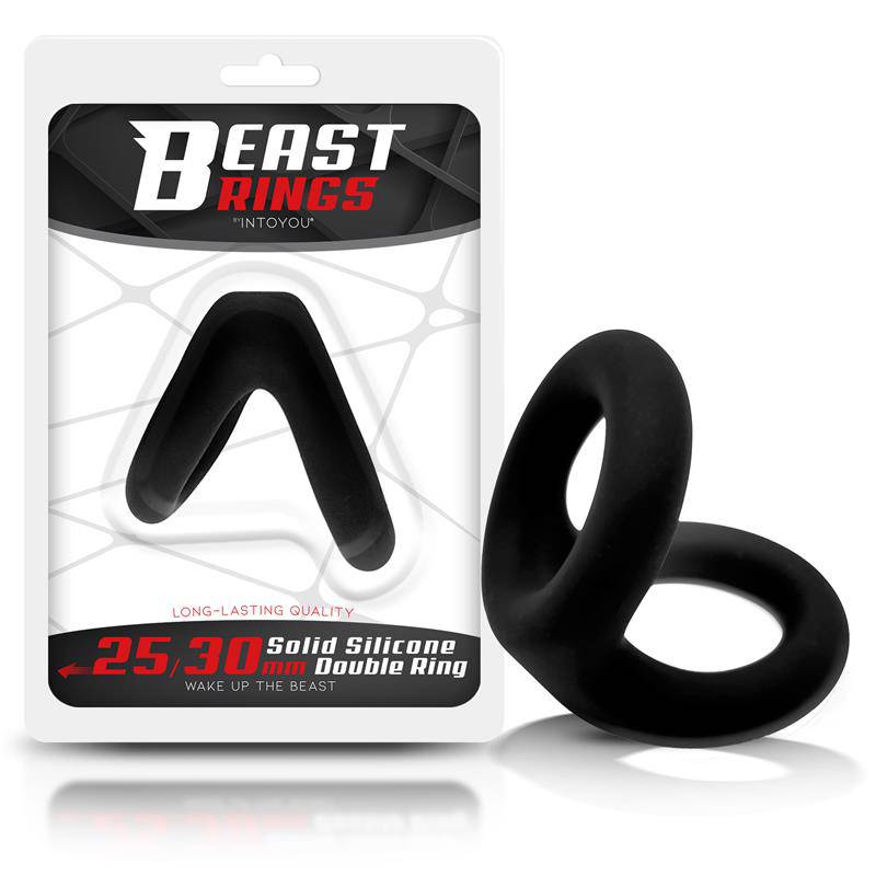 Solid Silicone Double Penis Ring 2.5 / 3 cm - secretsextoys.store