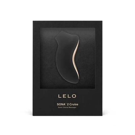 Sona Cruise 2 Clitoris Sucker Black in packaging by Lelo, featuring advanced sonic massaging technology for enhanced pleasure.