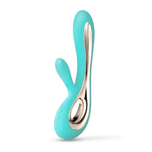 SORAYA 2 Aqua luxury vibrator with dual stimulation design, featuring body-safe materials for enhanced comfort and precision pleasure.