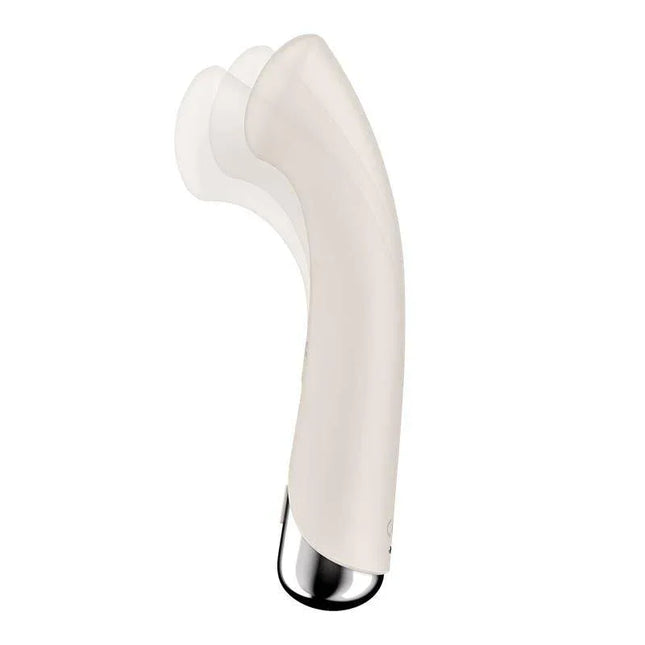 Spinning G-Spot 1 Vibe and Rotator Beige with curved design for targeted G-spot stimulation.