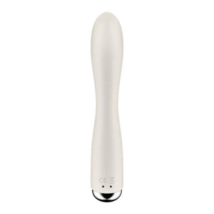 Spinning Rabbit 1 White premium vibrator with 12 vibration and 5 rotation programs for ultimate solo pleasure in sleek design.