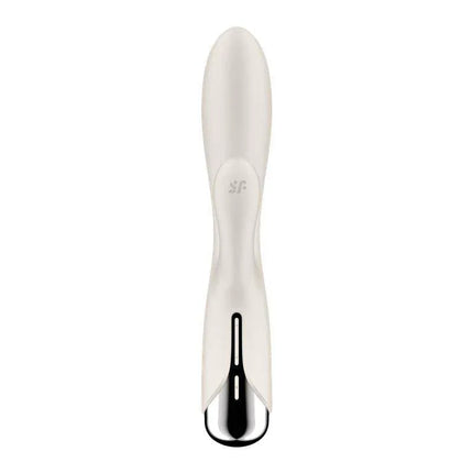 Spinning Rabbit 1 White luxury vibrator with 12 vibration and 5 rotation programs for enhanced solo pleasure.