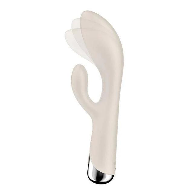 Satisfyer Spinning Rabbit 1 White vibrator with rotation and vibration programs for personalized pleasure.