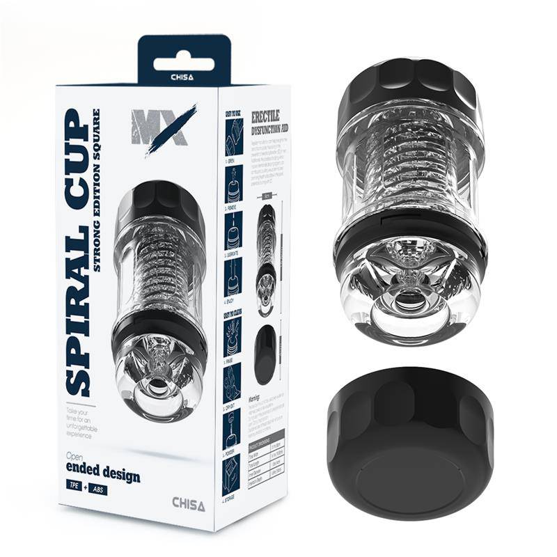 Spiral Cup Strong Edition Square Male Masturbator - secretsextoys.store