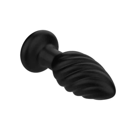 Spiral Vibration Anal Plug with Remote Control featuring spiral design made of silicone and ABS for enhanced stimulation and durability.