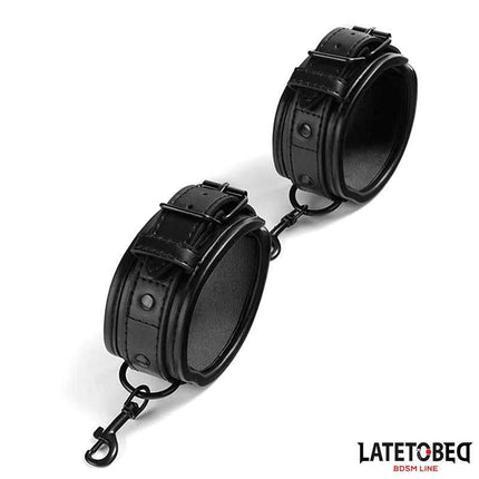 Sponge Lined Handcuffs from Latetobed BDSM Line with padded restraints for comfortable and secure play.