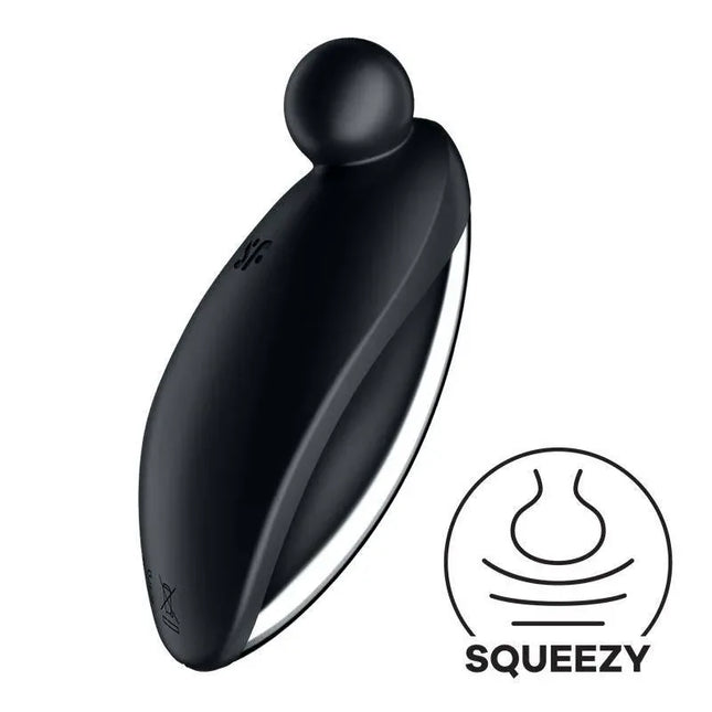 Spot On 2 Black: Elegant lay-on vibrator with powerful vibrations, featuring a round tip and skin-friendly silicone for targeted stimulation.