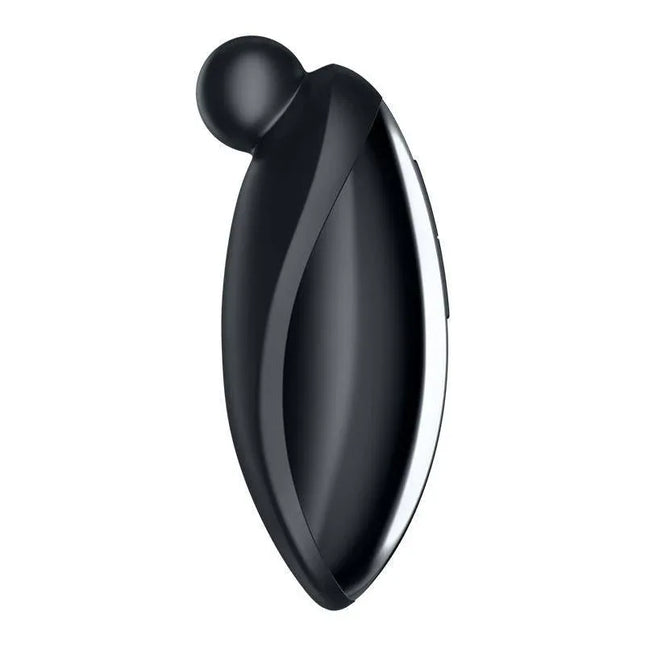 Spot On 2 Black lay-on vibrator with elegant design and powerful vibrations, featuring a soft round tip for targeted clitoral stimulation.