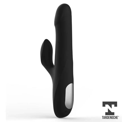 Black Squidy Vibe with Thrusting Movement and Rotating Beads USB Silicone by TardeNoche, crafted for ultimate pleasure.