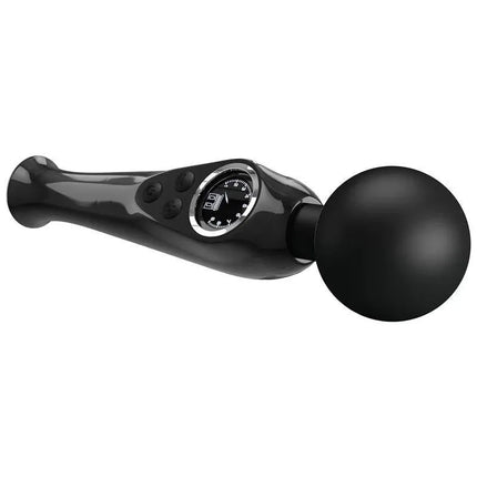 Stavros Digital Screen Black Massager handheld device with ergonomic grip and digital display for muscle relief.