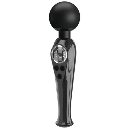 Stavros Digital Screen Black Massager with ergonomic grip and digital display for targeted muscle relief.