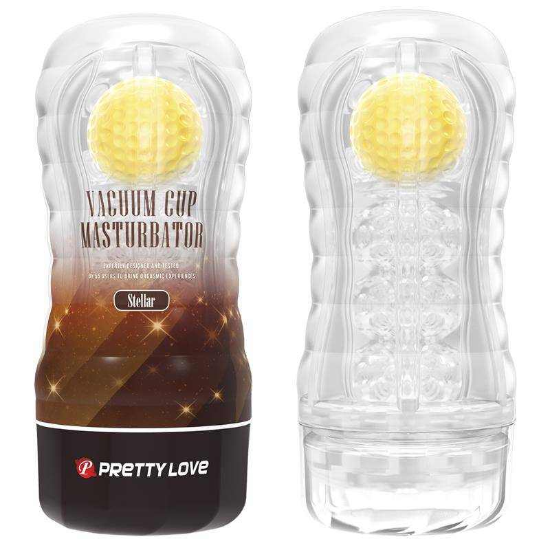 Stellar Ball - Rolling Masturbator Cup Yellow - secretsextoys.store