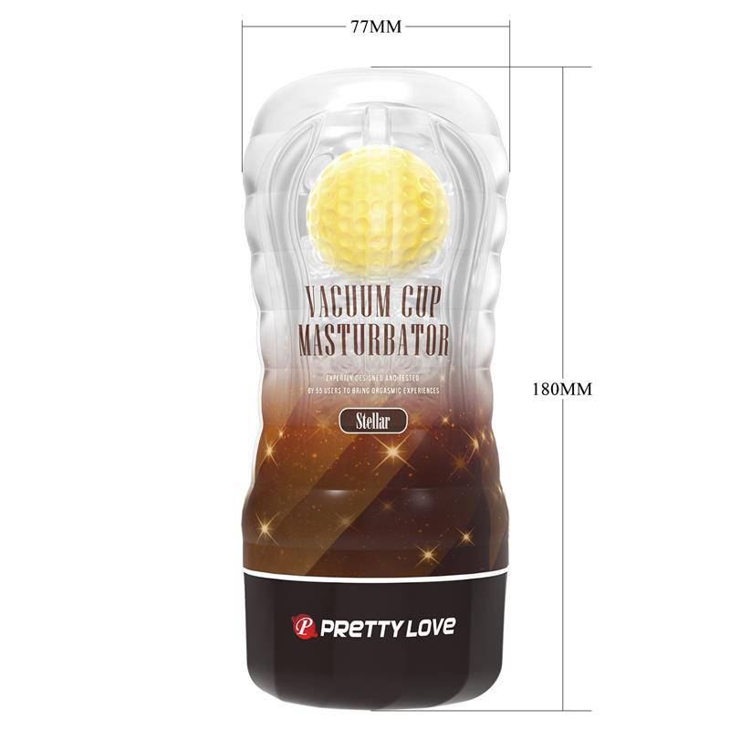 Stellar Ball - Rolling Masturbator Cup Yellow - secretsextoys.store