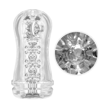 Stellar Ball-Rolling Masturbator Cup Yellow with ultra-realistic internal texture for lifelike stimulation and authentic feel.