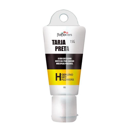 Stimulating Gel Tarja Prieta Unisex 15 gr - Compact 15g tube for multi-sensory experience with cooling, warming, and vibrating effects.
