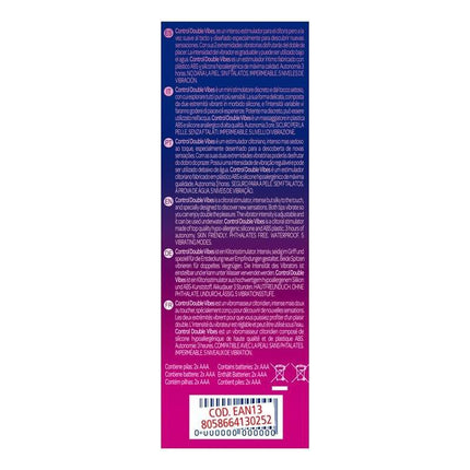 Stimulator Double Vibe 5 packaging with detailed product information and barcode.