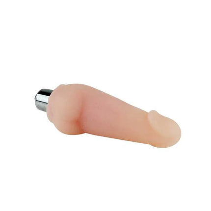 Stimulator Flesh 12 cm ergonomic vibrator for precise pleasure and solo or partner play.