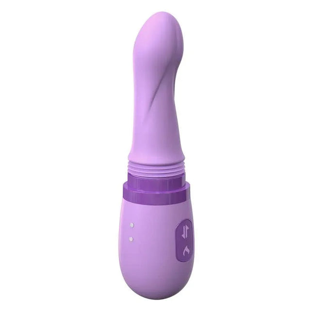 Stimulator Her Personal Sex Machine in purple with 7 dynamic functions and heating feature for customizable intimate experiences.