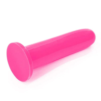 Stimulator Holy Dong 6 Liquid Silicone Pink with hands-free suction base for targeted pleasure and dual-stimulation use.