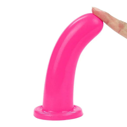 Stimulator Holy Dong 6 Liquid Silicone Pink with suction base for dual stimulation