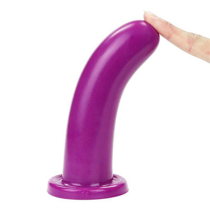 Stimulator Holy Dong 6 Liquid Silicone Purple for P-spot and G-spot stimulation, body-safe, flexible, premium quality.