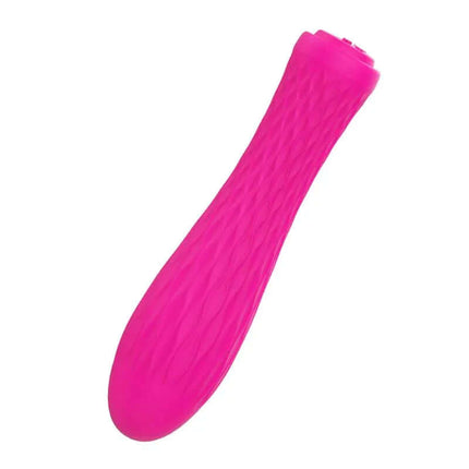 Stimulator Ian Fuchsia - small powerful massager with 20 vibration functions and velvety texture