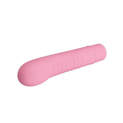 Stimulator Mick Silicone Pink, a premium silicone pleasure device for G-spot stimulation, featuring a smooth exterior and durable design.