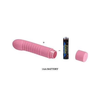 Stimulator Mick Silicone Pink with battery and open cap