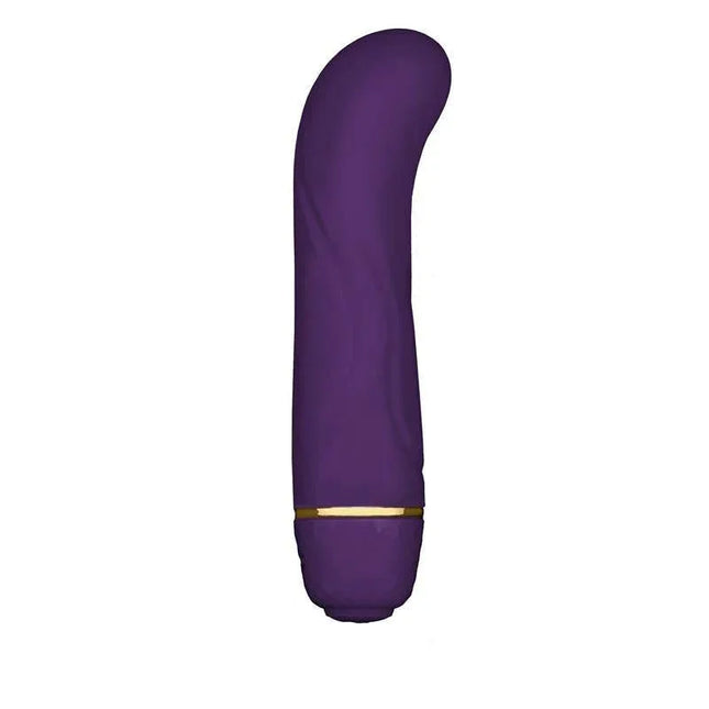Stimulator Mini G Floral Purple vibrator for G-spot and vaginal pleasure by Rianne, purple color, waterproof design