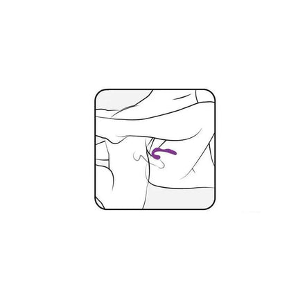 Diagram illustrating usage of Stimulator Mr.Hook + Control LRS for clitoral and G-spot stimulation.