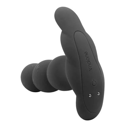 Stimulator Pearl Black intimate device with 7 vibration and rotation functions for precise G-spot and A-spot pleasure.
