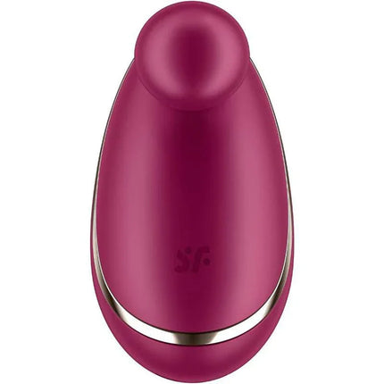Stimulator Spot On 1 Berry with vibrant design and rounded tip, featuring 12 powerful vibration functions. Ideal silicone toy for beginners and experts.