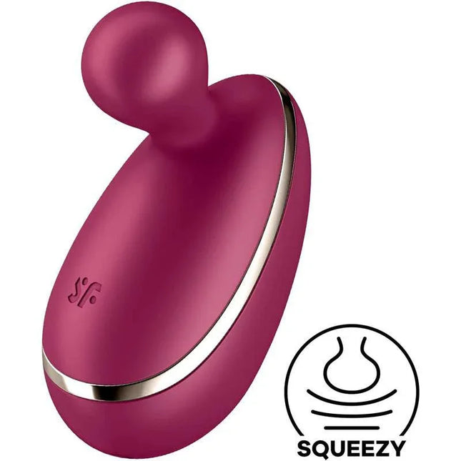 Stimulator Spot On 1 Berry with rounded design in bright berry color, featuring powerful 12 vibration functions for pleasure and exploration.