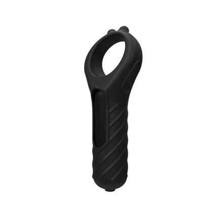 Stimulator Vibe Edge in black, featuring a super soft silicone body with a Bathmate Vibe Bullet for enhanced pleasure.