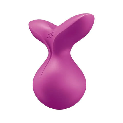 Stimulator Viva la Vulva 3 Violet ergonomic silicone clitoral stimulator with rounded tip and 12 vibration functions.